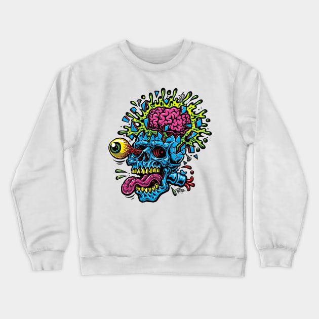 Skullblast Crewneck Sweatshirt by jimbophillips